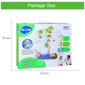 اسباب بازی نوزادی آویز تخت موزیکال هولی تويز Hola Toys مدل 818 _اسباب بازی نوزادی